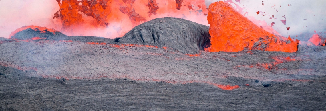 Vulkan Nyiragongo in der Demokratischen Republik Kongo 